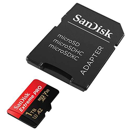 Carte Mémoire microSDXC SanDisk Extreme Pro - 1 To + Adaptateur SD