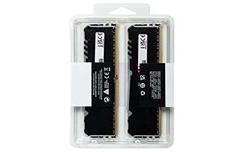 Kit mémoire RAM Kingston Fury Beast RGB ‎KF436C17BBAK2/16 - 16 Go (2 x 8 Go), 3600 MHz, DDR4, CL17