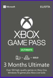 Abonnement Xbox Game Pass Ultimate 3 mois (Dématérialisé)