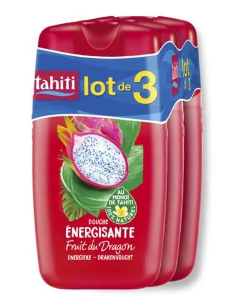 Lot de 3 gels douche Tahiti au monoï fruit du dragon - 3x250ml (via 4,89€ sur carte de fidélité) - Illzach (68)