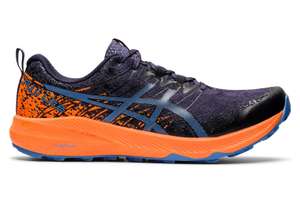 Chaussures de Running Asics Fuji Lite 2 - Bleu Orange, Tailles 43 à 46