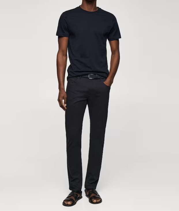 Pantalon en jean slim fit serge Homme - Noir (du 36 au 44) – Dealabs.com