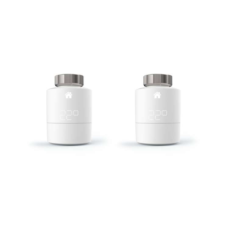 Pack de 2 têtes thermostatiques intelligentes Tado - Compatible Apple HomeKit, Amazon Alexa, Google Assistant