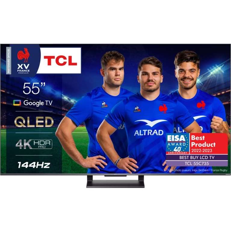 TV 55" TCL 55C735 - 4k UHD, 100HZ (via ODR de 50€)