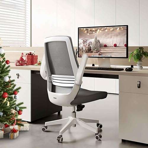 Chaise Blanche Ergonomique Hauteur Réglable (via coupon - vendeur