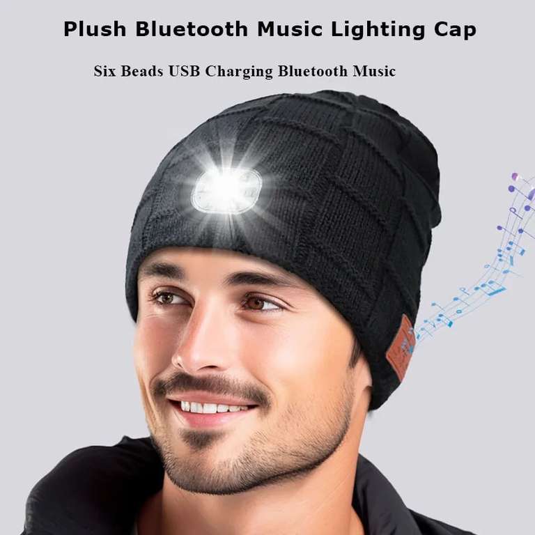 Un bonnet bluetooth avec lumière