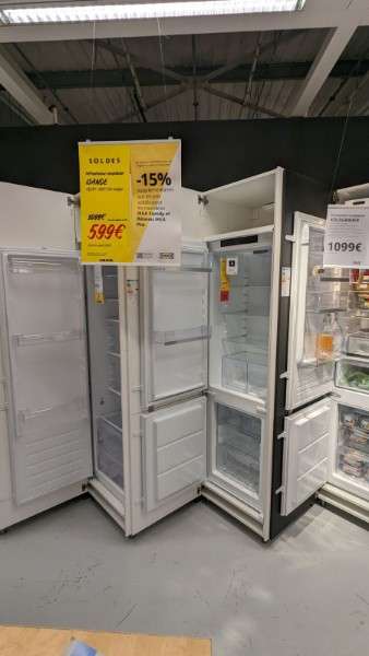 Réfrigérateur/congélateur intégré Isande IKEA 700 - (194L + 62L) - Villiers-sur-Marne (94)