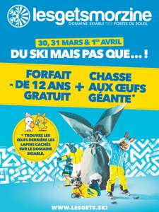 Forfait de ski pour les enfants de moins de 12 ans gratuit du 30 mars au 1er avril - Les Gets (74)