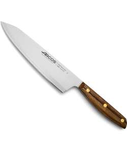 Couteau de Chef 8 Pouces en Acier Inoxydable Arcos - Couleur Marron