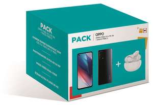 Pack Smartphone Oppo Find X3 Lite 6,43" 5G 128 Go + Ecouteurs sans Fil Bluetooth Oppo Enco Free2 (Retrait Magasins Uniquement)