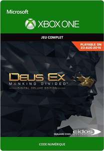 Deus Ex: Mankind Divided - Deluxe Edition sur Xbox One/Series X|S (Dématérialisé - Store Argentine)