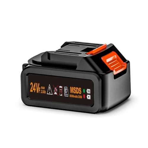 Nettoyeur à pression sans fil 24V - 60 bars, Débit maximal: 10 L/min, Buse 5 modes, 2 batteries 2.0Ah, Accessoires (Entrepôt Allemagne)