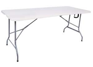 Table pliante multi-usages - Blanche - 180 x 70 x 74 cm