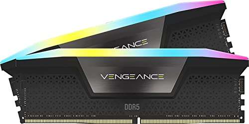 Kit Mémoire RAM DDR5 Corsair Vengeance RGB 32 Go (2 x 16 Go) - 6400 MHz, CL32 10ns