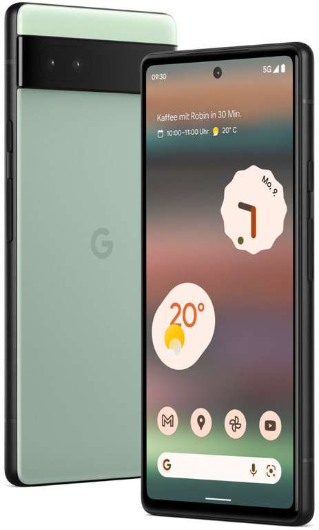 Smartphone 6.1" Google Pixel 6A - 5G, OLED FHD+, Google Tensor, RAM 6 Go, 128 Go, 12+12 MP (Version Globale US/TW/JAP) - Entrepôt France