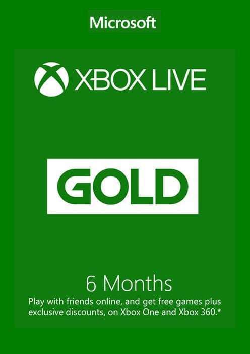 Abonnement de 6 mois au Xbox Live Gold - Convertible en 6 mois de Ultimate (Dématérialisé)