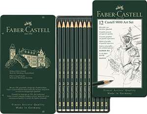 Set de 12 crayons graphite Faber-Castell (119065) - 2H à 8B