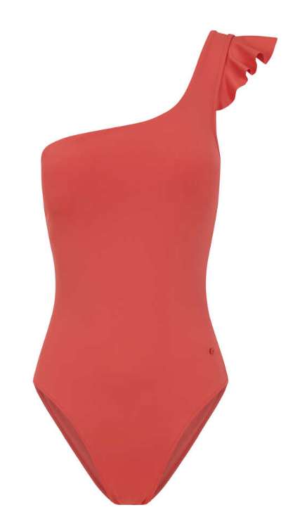 Sélection de maillots de bain en promotion - Ex : Maillot de bain minimiseur asymétrique (Rouge, Tailles S à L) - womensecret.com