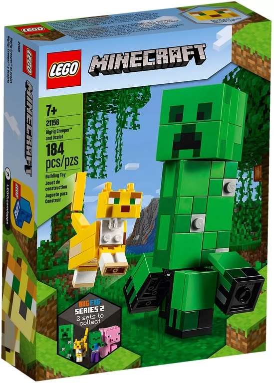 LEGO Bigfigurine Creeper et ocelot - 21156