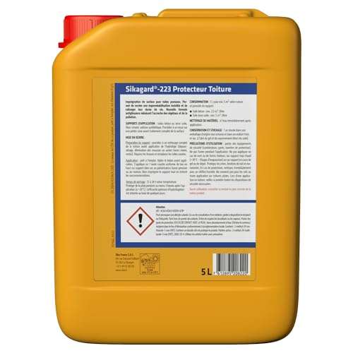 Protecteur de Toiture Sikagard 223 (5l) - Imperméabilisant, hydrofuge, incolore pour toitures - Protection longue durée - SIKA