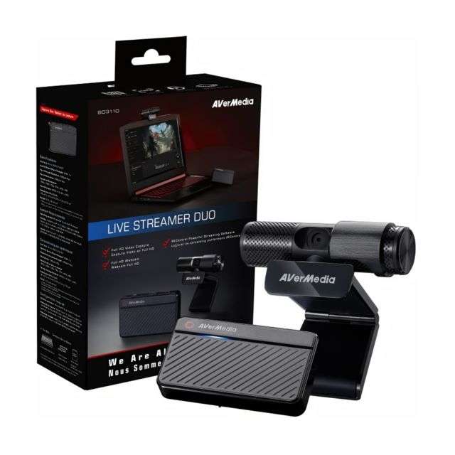 Pack webcam + boitier d'acquisition - Live streamer 311 Avermedia