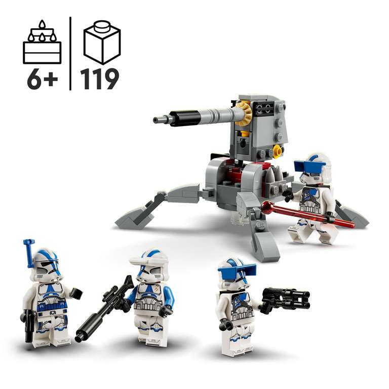 Jouet Lego Star Wars Pack de Combat des Clone Troopers de la 501ème Légion 75345
