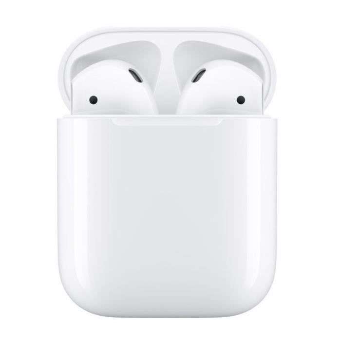 Écouteurs sans-fil Apple AirPods 2 avec Boîtier de charge filaire