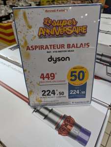 50% cagnottés sur les Aspirateurs Balai - Ex: Dyson V10 Motor Head (Via 224,50€ sur Carte Fidélité) - Saint-Eulalie (33)