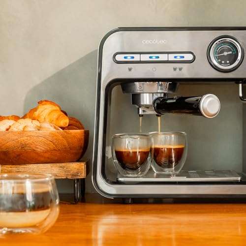 Machine à café Cecotec Cafetière expresso Power Espresso 20 Square Pro, 1450 W, 20 bars