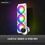 Watercooling Deepcool Castle 360EX A-RGB White (Vendeur Tiers)