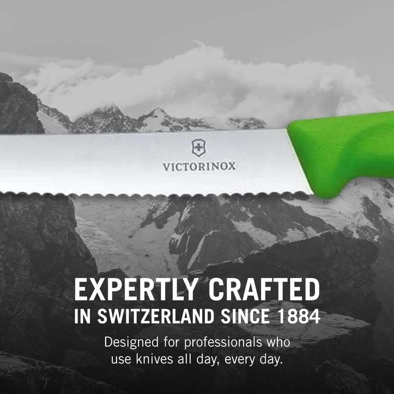 Set de Couteaux de Cuisine Victorinox Swiss Classic - 3 Pièces, Inoxydable, Passe au Lave-Vaisselle, Coloré