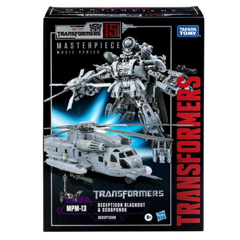 Figurine de Collection Transformers Decepticon Blackout - 2 modes : Robot ou Hélicoptère (99,99€ via Carte fidélité)