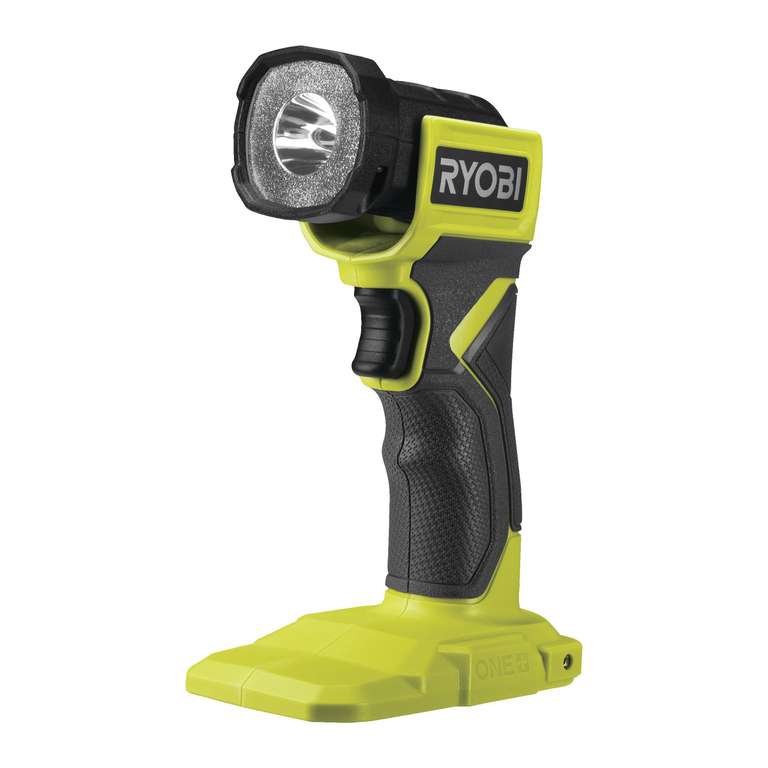 Lampe torche Ryobi - LED 18V, tête orientable, Sans batterie ni chargeur (RLF18-0)
