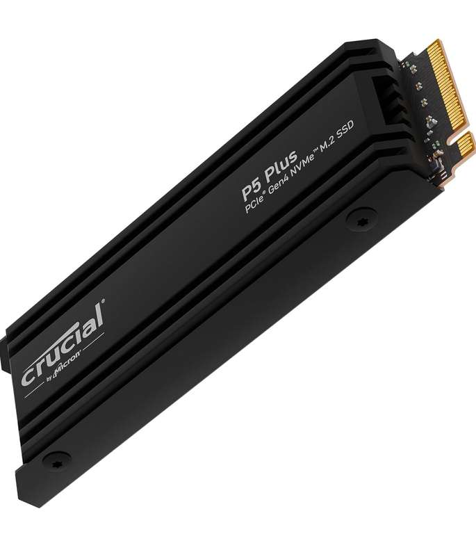 SSD interne M.2 NVMe Crucial P5 Plus avec dissipateur - 2To, Compatible PS5 (CT2000P5PSSD5)