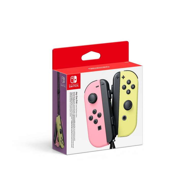 Manette Nintendo Switch Joy-Con Rose pastel / Jaune pastel (via 22,5€ cagnotté)