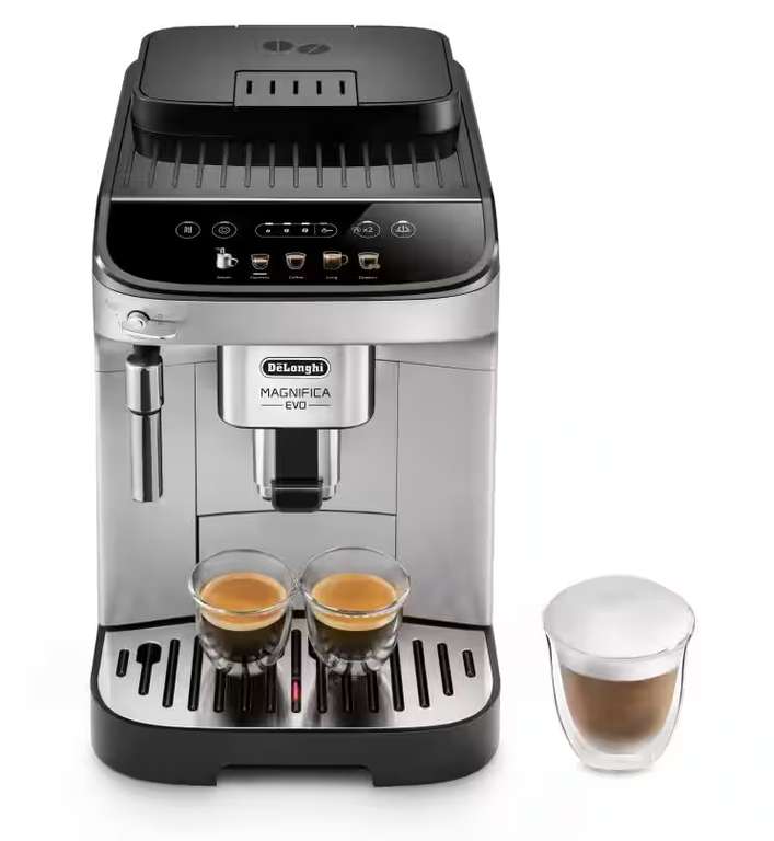 Machine à café à grains Expresso avec Broyeur De'Longhi Magnifica Evo FEB2931.SB - Noir/Argent