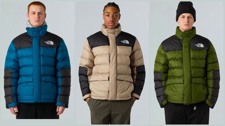 Veste Doudoune The North Face Limbara - Beige ou bleu, tailles S au 2XL (vert à 99,99€) — Veepee