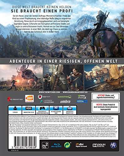 Jeu The Witcher 3: Wild Hunt sur PS4 (Import Allemand, Vendeur tiers)