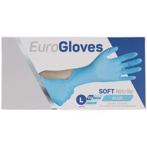 Boîte de 100 gants EuroGloves Soft - en nitrile, taille L