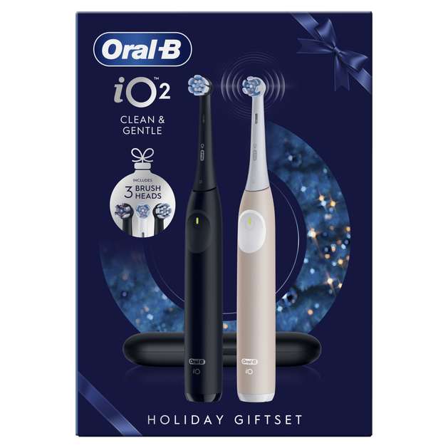 Lot De 2 Brossettes De Rechange Oral-B IO Ultimate Clean - Pour Brosse à Dents électrique, Neuves