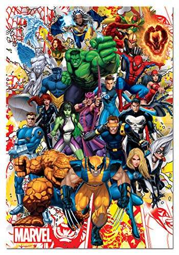 Puzzle Educa 15560 : Les Héros de Marvel - 500 Pièces
