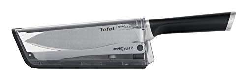 Couteau chef Tefal Ever Sharp (K2569004) - 16,5 cm, Aiguiseur, Technologie exclusive d'aiguisage (brevet déposé), Acier inoxydable