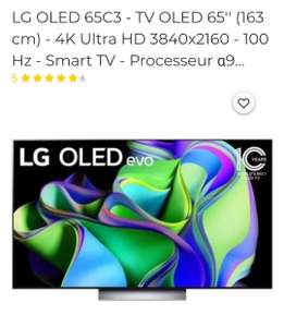 TV 65" LG OLED 65C3 - 4K Ultra HD 3840x2160, 100 Hz, Smart TV