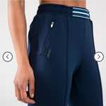 Pantalon zippé running ou athlétisme pour femme Decathlon Kalenji - Bleu marine