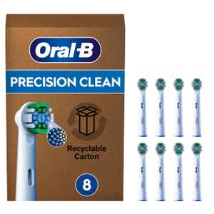 Pack De 8 Brossettes Oral-B Pro Precision Clean ou Cross Action ou 3D White