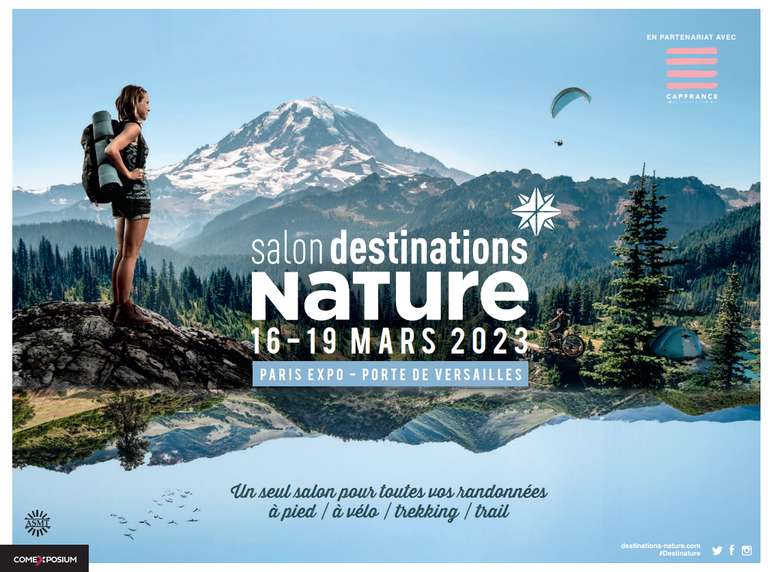 Invitation gratuite au salon destinations nature du 16-19 mars 2023 - Paris (75)