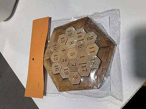 Jeu de Société Puzzle en bois Larcele Mathe Hexagon FWPP-01 (Vendeur Tiers)