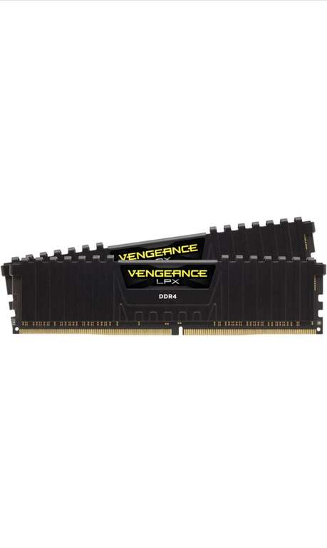 Kit Mémoire RAM Corsair Vengeance (CMK32GX4M2E3200C16) - LPX 32 Go (2 x 16 Go), DDR4, 3200 MHz, CL16