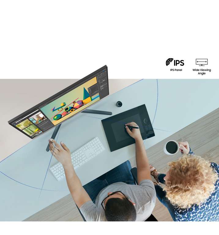 Ecran PC 27" Samsung Gaming C33GC - 100Hz, 4ms, Dalle IPS, FHD
