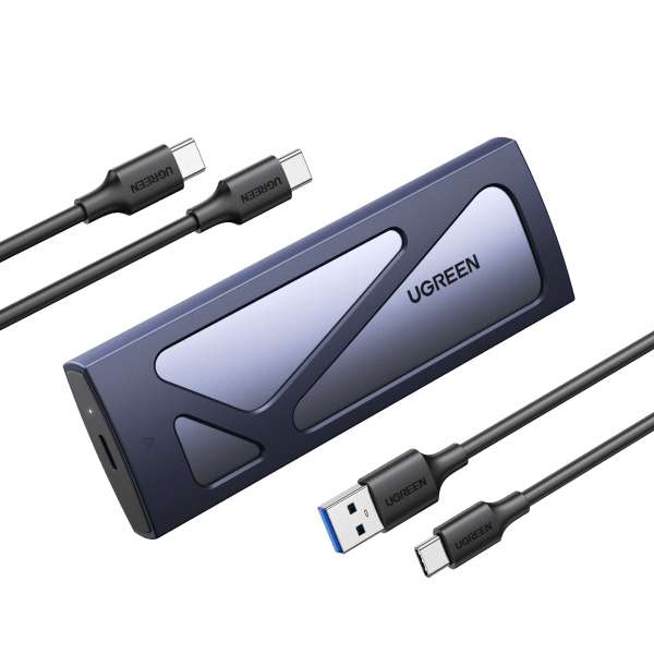 Boîtier externe UGREEN pour SSD M.2 NVMe - USB 3.2 Gen 2, 10 Gbps, UASP+ 2 Câbles fournis